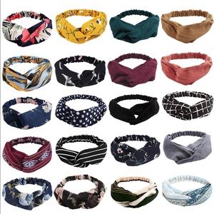 Lot of twist front headbands